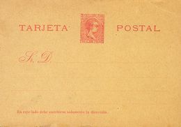 (*)EPF1. 1896. 10 Cts Rojo Sobre Tarjeta Entero Postal Privada, Probablemente Realizada Por La Ilustración Filatélica Hi - Autres & Non Classés