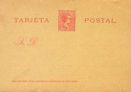 (*)EPF1. 1896. 10 Cts Rojo Sobre Tarjeta Entero Postal Privada, Probablemente Realizada Por La Ilustración Filatélica Hi - Other & Unclassified