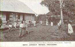 SIERRA LEONE - Boy's Cricket Match, Freetown. - Sierra Leone