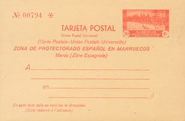 (*)EP24. 1935. 30 Cts Rojo Sobre Tarjeta Entero Postal. MAGNIFICA. Edifil 2018: 160 Euros - Altri & Non Classificati
