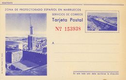 (*)EP34. 1942. 20 Cts Azul Sobre Tarjeta Entero Postal. MAGNIFICA Y RARA. Edifil 2019: 230 Euros - Andere & Zonder Classificatie