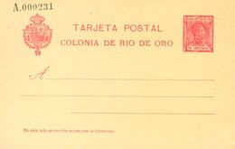 (*)EP3/4. 1907. 10 Cts Carmín Sobre Tarjeta Entero Postal Y 10 Cts+10 Cts Carmín Sobre Tarjeta Entero Postal, De Ida Y V - Otros & Sin Clasificación