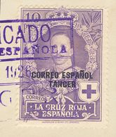 Fragmento 23/36. 1926. Serie Completa, Sobre Fragmentos. Matasello Especial CERTIFICADO / CRUZ ROJA ESPAÑOLA / TANGER, E - Maroc Espagnol