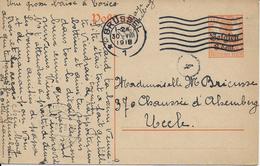 BRUXELLES ..-- 1918 Vers UCCLE ( Mr Mme BRICUSSE ) . - Ocupación Alemana