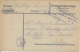 HAMELN ..-- 1918 Vers UCCLE ( Mr Mme BRICUSSE ) . Cachets Allemands . - Postales Privados - Nuevos