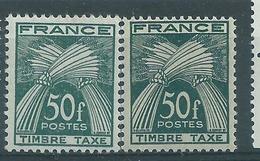 [24] Variété : Taxes N° 88 Type Gerbes Vert Au Lieu De Vert Foncé +  Normal  ** - Unused Stamps