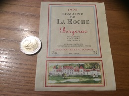 Etiquette De Vin * 1995 « BERGERAC - DOMAINE DE LA ROCHE - MONESTIER (24)» - Bergerac