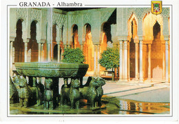 Delcampe - CPM ESPAGNE ANDALOUSIE GRENADE - Alhambra - Cour Des Lions - Vue Nocturne - Granada