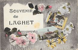 Souvenir De Laghet (Alpes-Maritimes) - Multivues, Sanctuaire N.D. - Carte ND Phot Colorisée - Souvenir De...