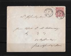 Norddeutscher Postbezirk → GU Brief Schandau Nach Frankfurt 1870 - Enteros Postales