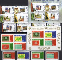 EUROPA 2005 Türkiye 3491/4,VB+Bl.58B,Latvia 656/9,4-Block+sheet 21 ** 52€ Ss Blocs Bf Topic Se-tenant 50 Years CEPT - Ongebruikt