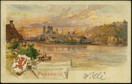 PASSAU 2 1899 (10.8.) 1K Auf PP 5 Pf. Wappen, Grün: XXVIte GENERAL-VERS. Des D.(eutschen) U. OE.(sterr.) ALPENVEREINS (O - Sin Clasificación