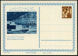 ÄGYPTEN 1954 6 M. BiP Soldat, Braun: Ile Et Temple De Philae (= Philae-Tempel Der Göttin Isis) Ungebr., Selten!  (HG.P 4 - Egiptología