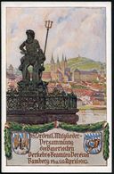 Bamberg/ 18. Verkehrs-Beamten-Vers. 1913 PP 5 Pf.Luitpold, Grün 18. Ordentl. Versammlung Des Bayer. Verkehrs-Beamten-Ver - Mythologie