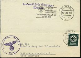 WEIMAR 1/ A/ NSFK/ Das NS-Fliegerkorps/ Fliegt../ Deutschlandflug/ ..22.-29.Mai 1938 (10.6.) Seltener MWSt = Ikarus (= N - Mitologia