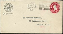 U.S.A. 1910 (14.1.) PU 2 C. Washington, Rot: CALIFORNIA FRUIT CANNERS/ASSOC. = Vogel Greif (= Hüter Des Goldes, Des Heil - Mitologia