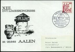 7080 AALEN, WÜRTT 1/ Eröffnung Des/ XIII.Internat./ Limeskongresses 1983 (18.9.) SSt = Limes-Wachturm , Klar Gest., Moti - Archéologie