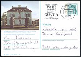 887 GÜNZBURG 1/ Mb/ 1900 JAHRE/ KASTELL/ GUNTIA 77-1977 1977 MWSt (seltene Type) Klar Gest. Bedarfskarte (Bo.2 A ,Erstja - Archéologie