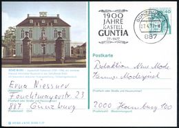 887 GÜNZBURG 1/ Mb/ 1900 JAHRE/ KASTELL/ GUNTIA 77-1977 1977 MWSt (seltene Type) Klar Gest. Bedarfskarte (Bo.2 A ,Erstja - Archaeology