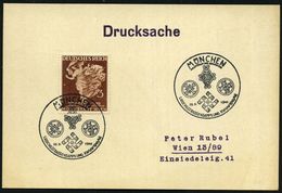 MÜNCHEN/ HDB/ 1.REICHSSTRASSENSAMMLUNG KWHW 1941-42 1941 (27.9.) Seltener SSt = Altgermanische Broschen Mit Hakenkreuzen - Archeologia