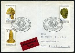 B.R.D. 1977 (16.8.) Archäolog. Kulturgut, Kompl. Satz = "Goldener Hut" V. Schifferstadt, Goldhelm V.Krefeld U. Centauren - Archeologie