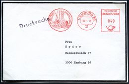 2 HAMBURG 36/ TECHNISCHE SCHIFFBAU-GESELLSCHAFT 1979 (301.1) Dekorativer AFS = Wikingerschiff Unzulässig Auf Inl.-Trauer - Autres & Non Classés