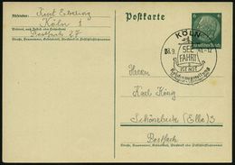 KÖLN/ SEE/ FAHRT/ IST NOT/ Reichsausstellung 1941 (8.9.) Seltener SSt = Wikingerschiff , Klar Gest. Inl.-Karte (Bo.51) - - Autres & Non Classés