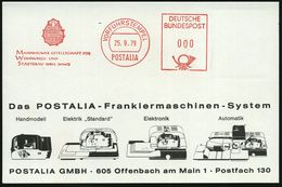 Mannheim 1979 (25.9.) AFS: VORFÜHRSTEMPEL/POSTALIA/MANNHEIMER GESELLSCHAFT FÜR/WOHNUNGS-U./STÄDTEBAU.. (Grundriß Von Alt - Andere & Zonder Classificatie