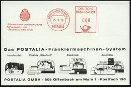 Mannheim 1979 (25.9.) AFS: VORFÜHRSTEMPEL/POSTALIA/MANNHEIMER GESELLSCHAFT FÜR/WOHNUNGS-U./STÄDTEBAU.. (Grundriß Von Alt - Autres & Non Classés