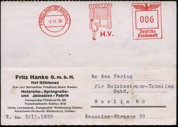 FRIEDLAND (BZ BRESLAU)/ H.V. 1939 (6.11.) AFS = Kind Am Fenster (mit Rollo) Auf Firmenkarte: Fritz Hanke GmbH/..Holzroll - Autres & Non Classés