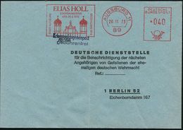 89 AUGSBURG 11/ ELIAS HOLL/ STADTBAUMEISTER/ GEB.28.2.1573/ GEDENKJAHR 1973/ STADT AUGSBURG 1973 (20.11.) Seltener AFS 0 - Monuments