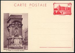 FRANKREICH 1935 90 C. BiP "La Conciergerie" (Seine-Brücke) Rot: Gebäude U. Monumente, Kompl. Satz = La Fontaine Molière, - Monumenten