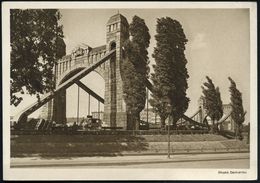 Breslau 1937 PP 6 Pf. Hindenburg, Grün: 12. Deutsches Sängerbundesfest = Kaiser-Brücke , Ungebr. (Frech.PP 127/C 30-04)  - Puentes