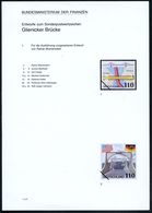 B.R.D. 1997 (Nov.) 110 Pf. "Glienicker Brücke", 24 Verschied. Alternativ-Color-Entwürfe D. Bundesdruckerei Auf 5 Entwurf - Bridges