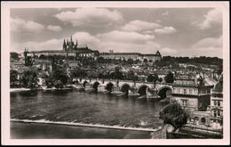 TSCHECHOSLOWAKEI 1952 1,50 Kc. BiP Gottwald, Braun: Prag - Karlsbrücke Mit Hradschin U. Veits-Dom , Ungebr. (Pofis CPH 1 - Bruggen