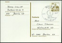 1020 BERLIN 20/ FERNSEH-U.UKW-TURM/ 1969/ 1989/ IN/ BERLIN/ HAUPTSTADT DER DDR 1990 (31.8.) Seltener Jubil.-HWSt = Hausp - Monumenti