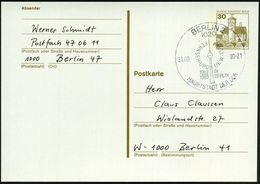 1020 BERLIN 20/ FERNSEH-U.UKW-TURM/ 1969/ 1989/ IN/ BERLIN/ HAUPTSTADT DER DDR 1990 (31.8.) Seltener Jubil.-HWSt = Hausp - Denkmäler