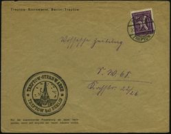 BERLIN-/ TREPTOW 1922 (20.4.) 1K-Steg Auf Illustriertem Vordr.-Bf.: TREPTOW-STERNWARTE.. , Dekorat. Infla-Ortsbrief, Rs. - Astronomia