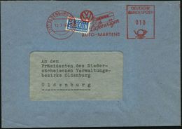 (23) OLDENBURG (OLDB)1/ VW/ Lieferwagen/ AUTO-MARTENS 1955 (12.1.) AFS = VW-Bus Auf 2 Pf. NoB = VE, Klar Gest. Ortsbrief - Auto's