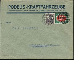 LÜBECK/ *1g 1920 (10.9.) 1K Auf Firmenbrief:  P O D E U S - KRAFTFAHRTZEUGE = LKW- , Schlepper- U. Eisenbahnwaggon-Herst - Trucks