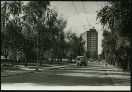 TSCHECHOSLOWAKEI 1952 1,50 Kc. BiP Gottwald, Braun: Gottwaldow, Trolleybus , Ungebr. (Pofis.CPH 25/20) - Kirchentage & K - Bus