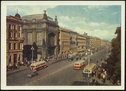 UdSSR 1961 4 Kop./25 Kop. BiP Bergmann , Grün, Währungsreform!: LENINGRAD, Newski-Prospekt, Trolley-Busse, Ungebr. - Kir - Bus