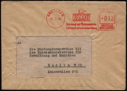 BRESLAU 6/ FAMO/ Fahrzeug-u.Motorenwerke/ GmbH 1944 (10.3.) Seltener AFS Francotyp Adler "Antiqua" (Firmen-Logo) Rs. Abs - Andere (Aarde)