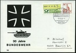 6252 DIEZ/ 30 Jahre 5.Panzerdivision 1986 (6.10.) SSt (Bo.11) Auf PU 35 Pf. Burgen: 30 Jahre BUNDESWEHR = Panzer "Leopar - Andere (Aarde)