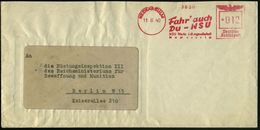 NECKARSULM/ Fahr Auch/ Du-NSU/ NSU WERKE AG.. 1940 (11.6.) AFS Klar Auf Fernbrief = Hersteller NSU-Kettenkrad (ab 1940)  - Motorräder