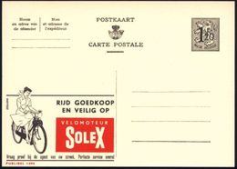 BELGIEN 1954 1,20F. Reklame-P Ziffer, Oliv: VELOMOTEUR SOLEX.. = Mofa "Velo-Solex" , Ungebr. (Mi.P 289 II / 1494) - Wall - Moto