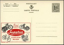BELGIEN 1954 1,20F. Reklame-P Ziffer, Oliv: Remi CLAEYS Superia.. = Motorrad, Moped (u. Fahrrad, Kinderwagen) Ungebr., S - Motorfietsen