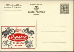 BELGIEN 1954 1,20F. Reklame-P Ziffer, Oliv: Remi CLAEYS Superia.. = Motorrad, Moped (u. Fahrrad, Kinderwagen) Ungebr., S - Motorräder