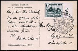 BERLIN-CHARLOTTENBG.5/ INTERNAT.AUTOMOBIL-/ U.MOTORRAD-AUSTELLUNG 1939 (3.3.) SSt = Rennautos Mercedes U. Auto-Union (Me - Coches