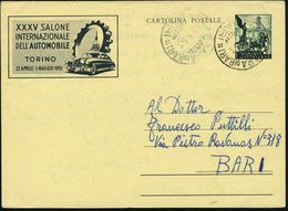 ITALIEN 1953 20 L. Sonder-P "Victoria", Blau: XXV SALONE INT. DELL'AUTOMOBILE TORINO (PKW, Zahnrad) Bedarf (Mi.P 159) -  - Automobili